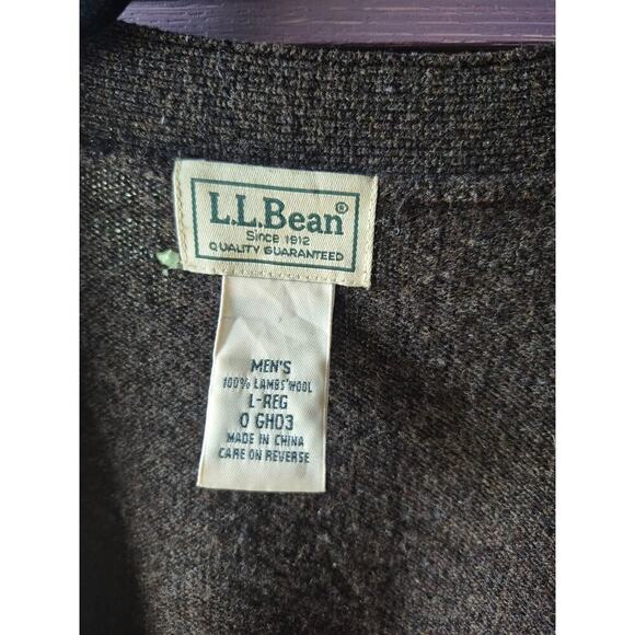 Vintage L.L. Bean argyle‎ wool cardigan sweater mens size large unisex HTF! - Picture 2 of 7